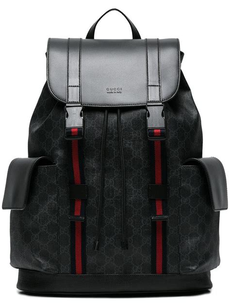 gucci gg supreme small backpack replica|black gucci backpack for men.